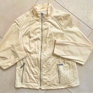 Chico's Yellow Zip Up Light Jacket